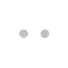 Load image into Gallery viewer, White Gold Pave Diamond Stud Earrings (I3849)
