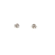 Load image into Gallery viewer, White Gold Pave Diamond Stud Earrings (I3849)
