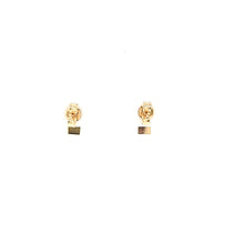 Load image into Gallery viewer, 14k Yellow Gold Rectangle Turquoise Stud Earrings (I7773)
