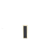 Load image into Gallery viewer, 14k Yellow Gold  Rectangle Onyx Stud Earrings (I7775)
