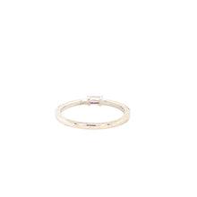 Load image into Gallery viewer, White Gold Amethyst &amp; Diamond Stacker Ring (I776)
