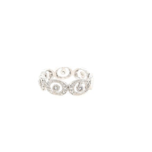 Load image into Gallery viewer, 14k White Gold Diamond Scroll Ring (I2870)

