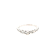 Load image into Gallery viewer, 14k White Gold Marquise Diamond Pod Ring (I2031)
