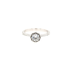 Load image into Gallery viewer, 14k White Gold CZ Center with Diamonds Ring Mounting (I452)
