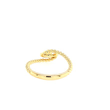 Load image into Gallery viewer, Yellow Gold Rope Bezel Diamond Ring (I3064)
