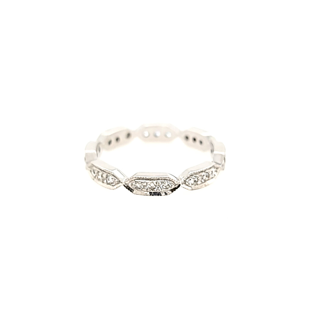 White Gold Diamond Pod Eternity Ring (I1153)