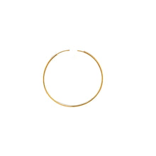 Load image into Gallery viewer, Yellow Gold Endless 24mm Hoop Earrings (I7805)
