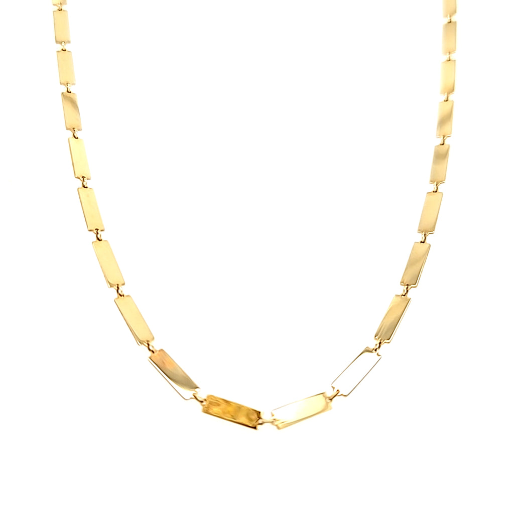 14k Yellow Gold High Polish Necklace (I7772)