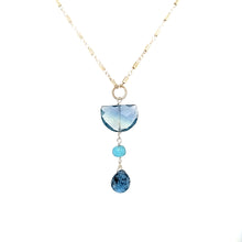 Load image into Gallery viewer, AVF Silver Fluorite, Apatite &amp; Kyanite Necklace (SI2990)
