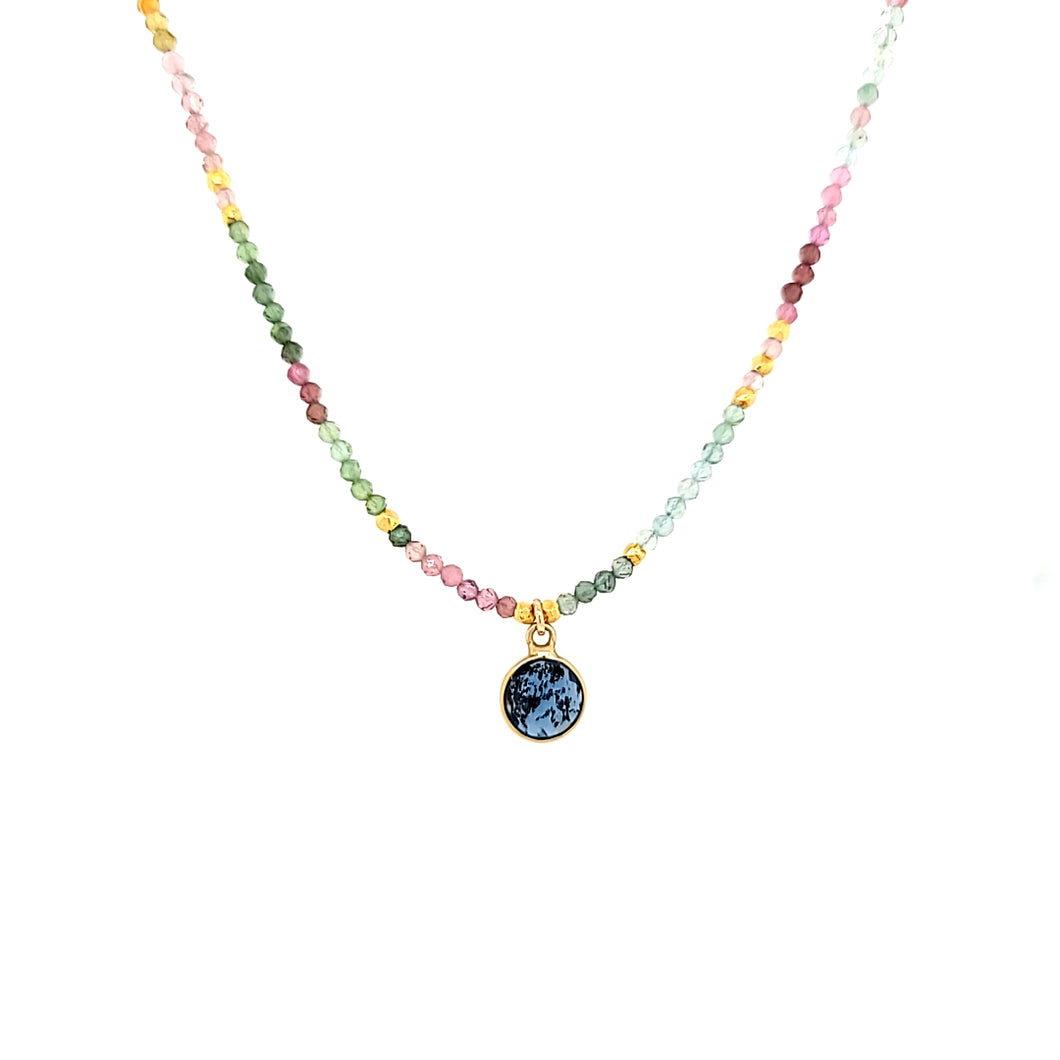 AVF Rainbow Tourmaline Necklace (SI2779)