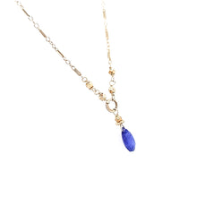 Load image into Gallery viewer, AVF Silver Tanzanite Drop Necklace (SI2181)
