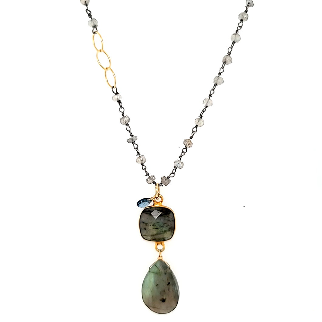 AVF Oxidized Labradorite Necklace (SI2810)