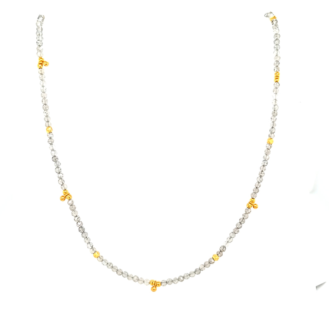 AVF Gold Labradorite Beaded Necklace (SI2294)