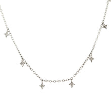 Load image into Gallery viewer, Ella Stein Silver Diamond Star Dangle Necklace (SI3035)
