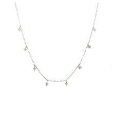 Load image into Gallery viewer, Ella Stein Silver Diamond Star Dangle Necklace (SI3035)

