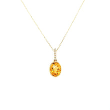 Load image into Gallery viewer, 14k Yellow Gold Citrine Necklace (I7992)
