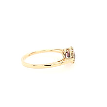 Load image into Gallery viewer, 14k Yellow Gold Oval Garnet &amp; Diamond Ring (I8026)
