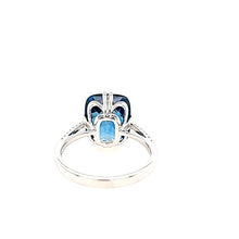 Load image into Gallery viewer, 14k White Gold London Blue Topaz Ring (I8023)
