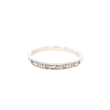 Load image into Gallery viewer, White Gold Diamond Etched Filigree Band (I5769)
