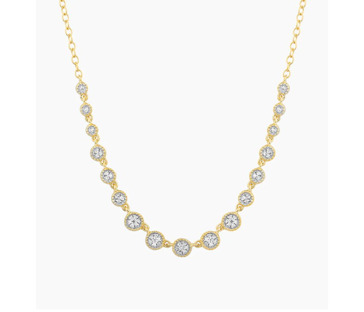 Ella Stein Gold .06ct Diamond Dangle Necklace (SI3033)