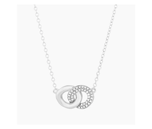 Load image into Gallery viewer, Ella Stein Silver Interlocking Ring Necklace (SI3081)
