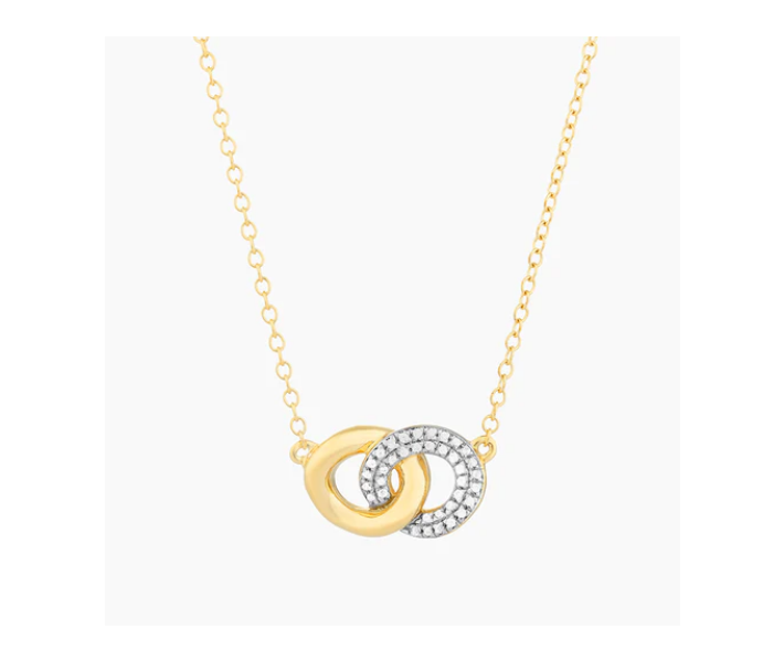 Ella Stein Gold Interlocking Ring Necklace (SI3044)