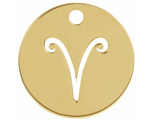 Load image into Gallery viewer, Yellow Gold Zodiac Pendants
