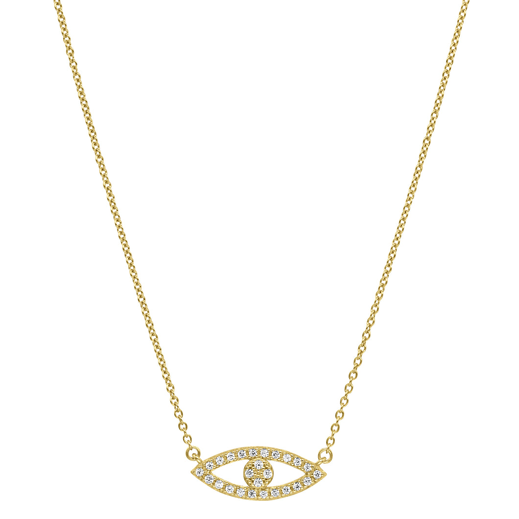 Kelly Waters Gold Evil Eye Necklace (SI3430)