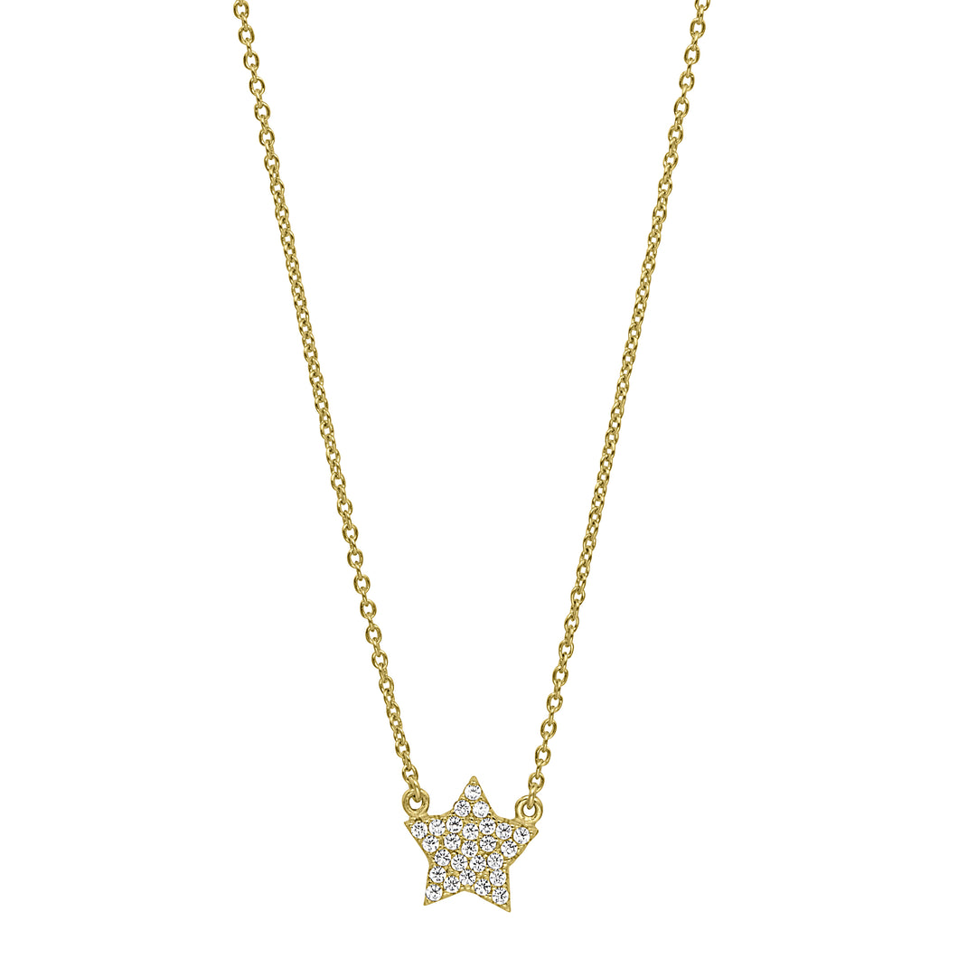 Kelly Waters Gold Pave Star Necklace (SI3433)