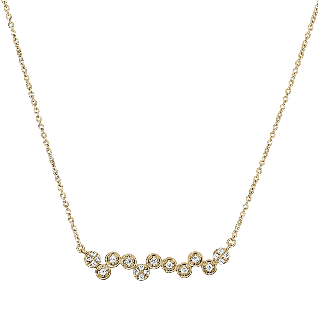 Kelly Waters Gold Bubble CZ Necklace (SI3414)