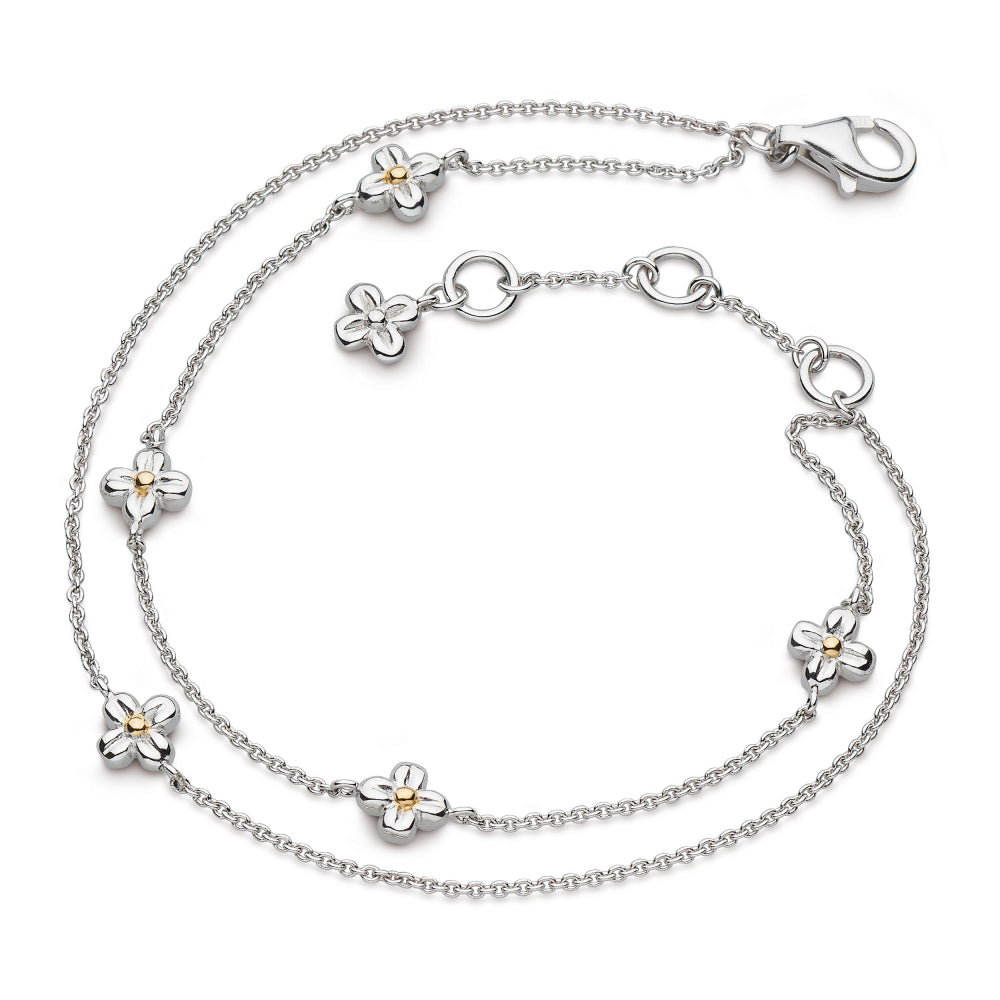Kit Heath Silver Flower Chain Bracelet (SI1746)