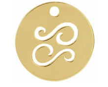 Load image into Gallery viewer, Yellow Gold Zodiac Pendants
