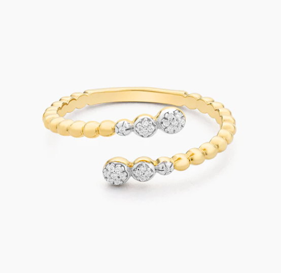 Ella Stein Gold Diamond Wraparound Ring (SI3445)