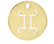 Load image into Gallery viewer, Yellow Gold Zodiac Pendants
