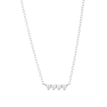 Load image into Gallery viewer, Ella Stein Gold Plated or Sterling Silver Petite 4 Diamond Necklace (SI2049)
