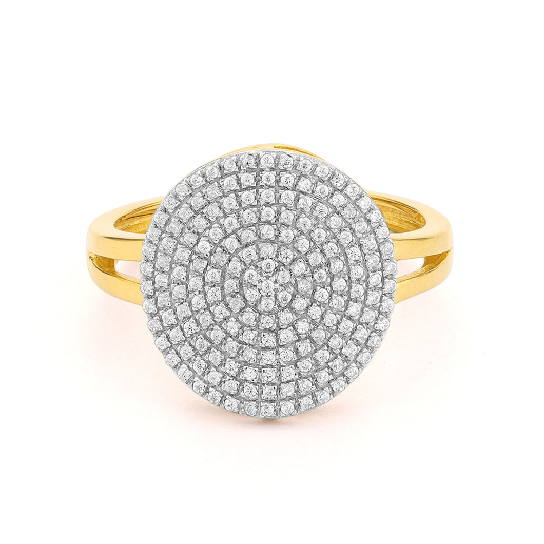 Ella Stein Pave Diamond Circle Ring (SI3447)