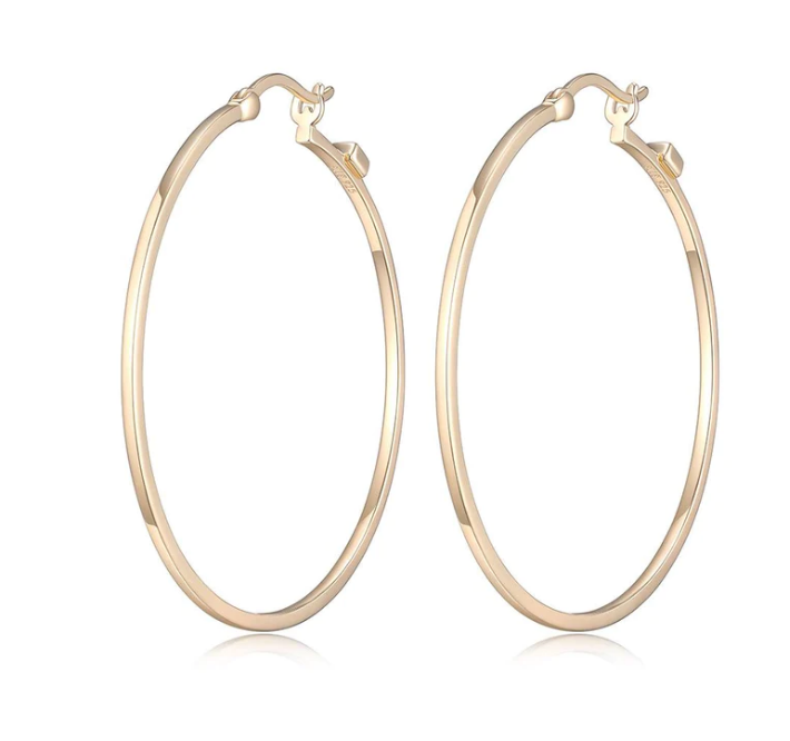 ELLE Large Gold Hoops (SI2670)