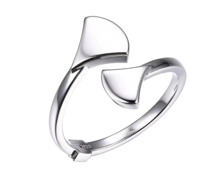 ELLE Silver Fan Wraparound Ring