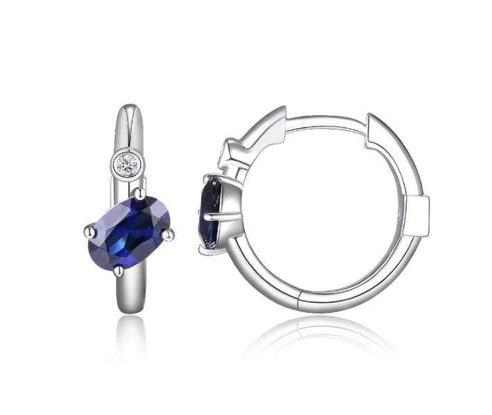ELLE Oval Sapphire Earrings (SI3003)
