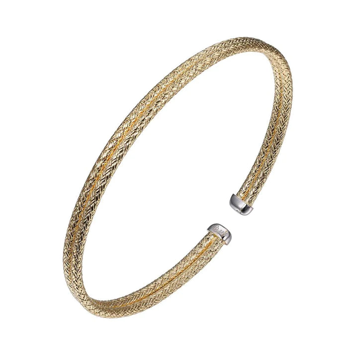 Gold Mesh Cuff Bracelet (SI3288)