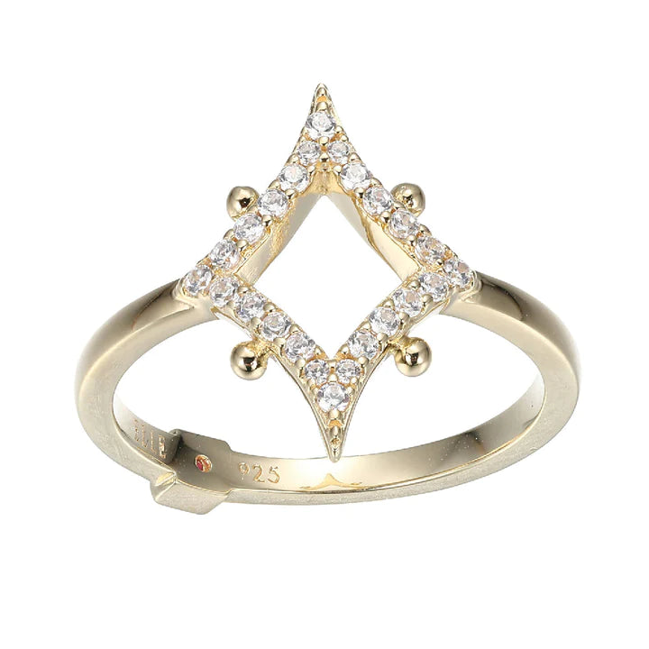 ELLE Gold Negative Space CZ Ring (SI3304)