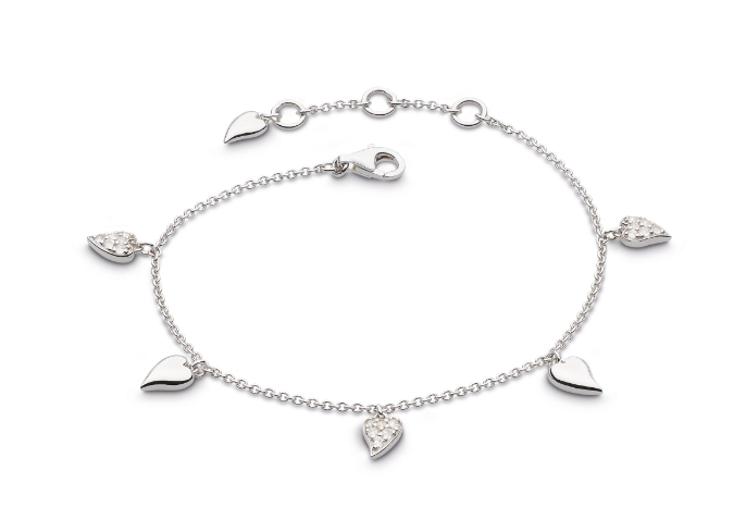 Kit Heath Desire Cherish Pave Heart Station Bracelet (SI3443)