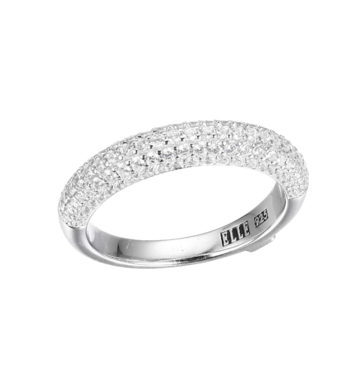 ELLE Silver Pave CZ Ring (SI3480)