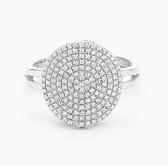Ella Stein Pave Diamond Circle Ring (SI3510)