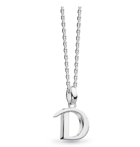 Kit Heath Silver 'D' Initial Necklace (SI659)