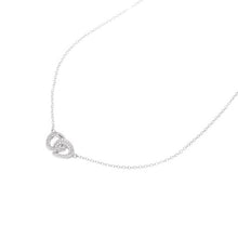 Load image into Gallery viewer, Ella Stein Silver Interlocking Ring Necklace (SI3081)

